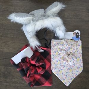 Dog Furry Winter Hat and Accessories Set